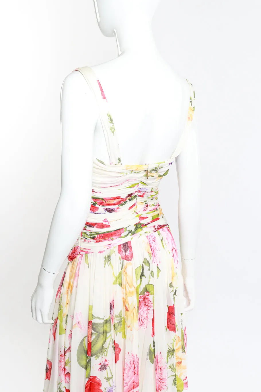 Floral Ruched Cocktail Dress