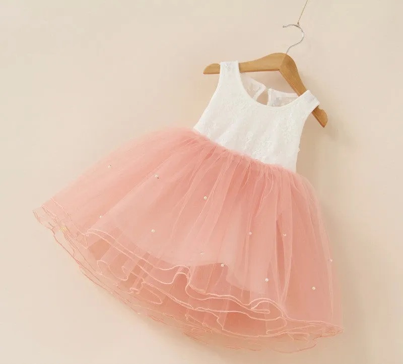 Girls Dresses Tutu Princess Baby Flower Costume Lace Tulle Baby Casual Party Dress For 2-9 Years Kids Dresses For Girls