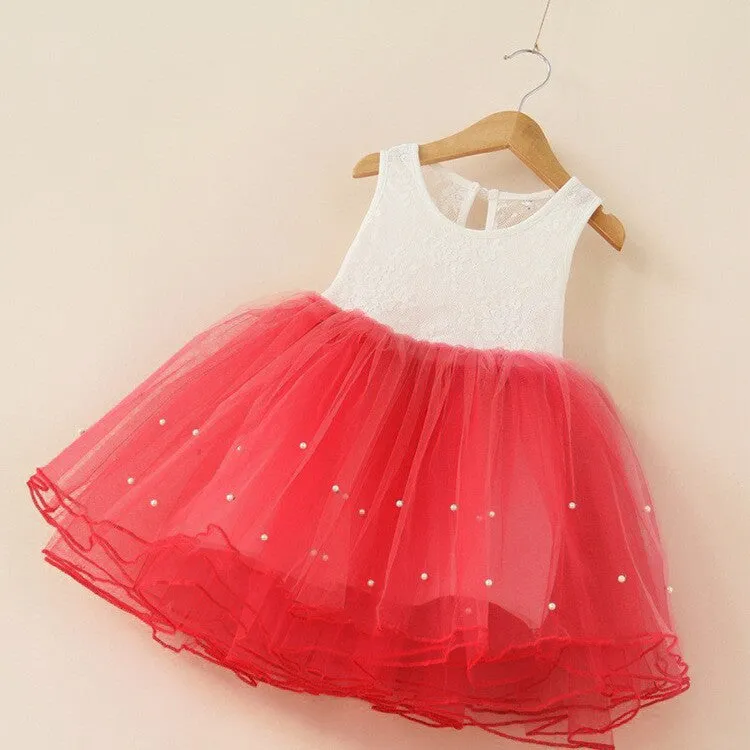 Girls Dresses Tutu Princess Baby Flower Costume Lace Tulle Baby Casual Party Dress For 2-9 Years Kids Dresses For Girls
