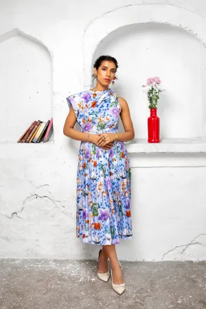 Gouache Pleated Dress