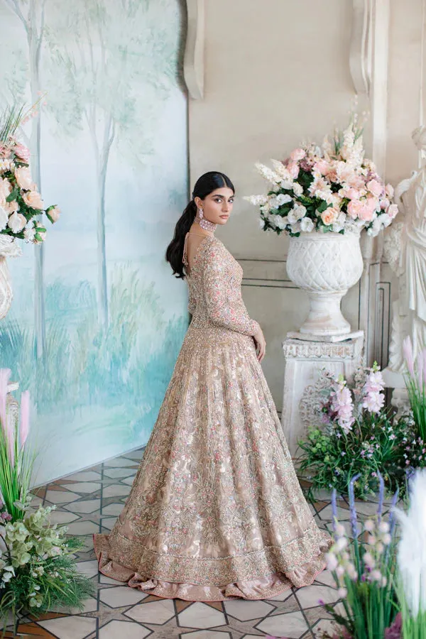 Gown Lehenga and Dupatta Style Pakistani Bridal Dress