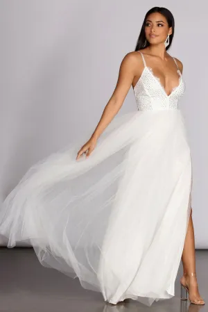 Graciela Heat Stylish Stone Tulle Gown