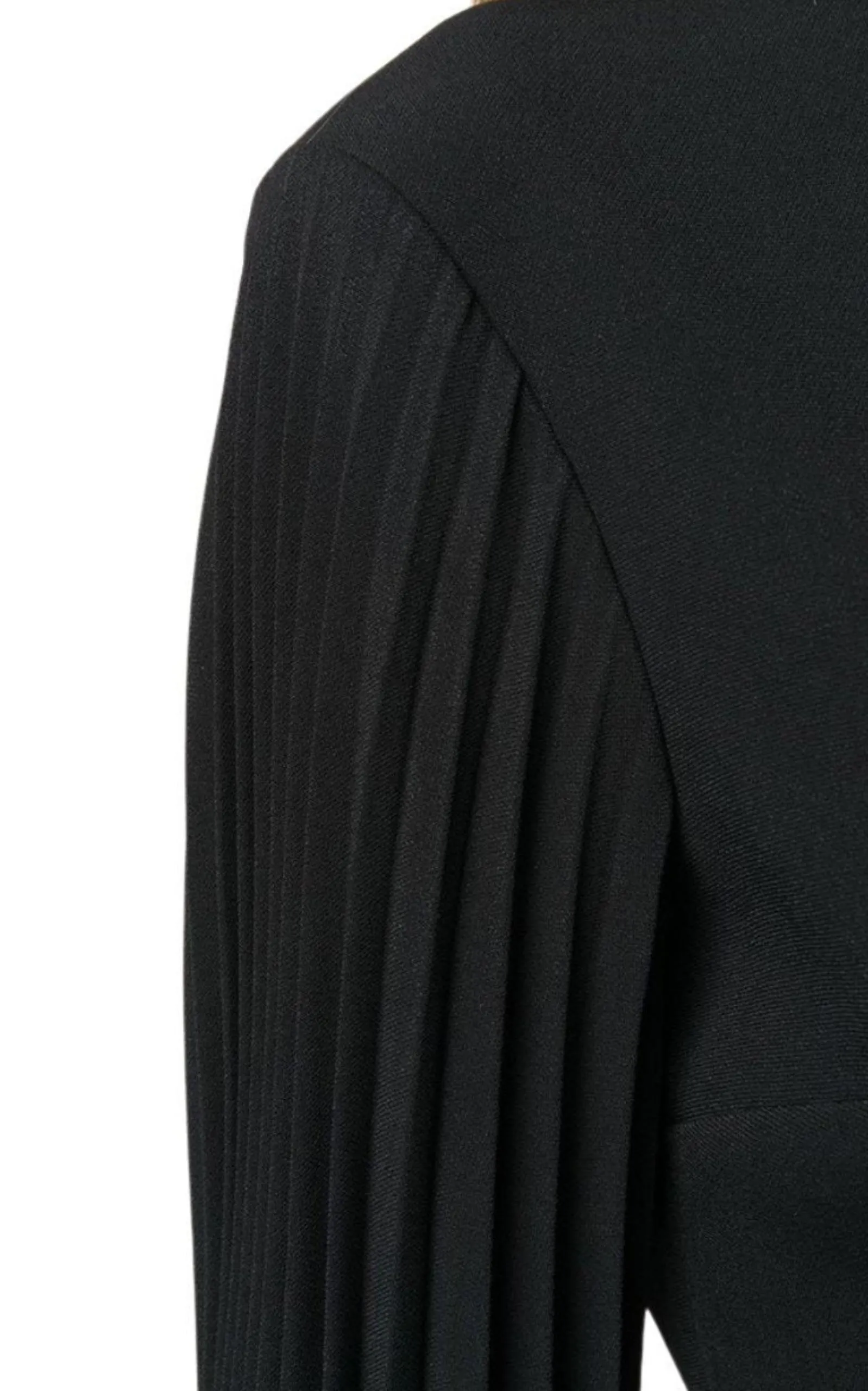 Heart Cutout Pleated Crepe Dress