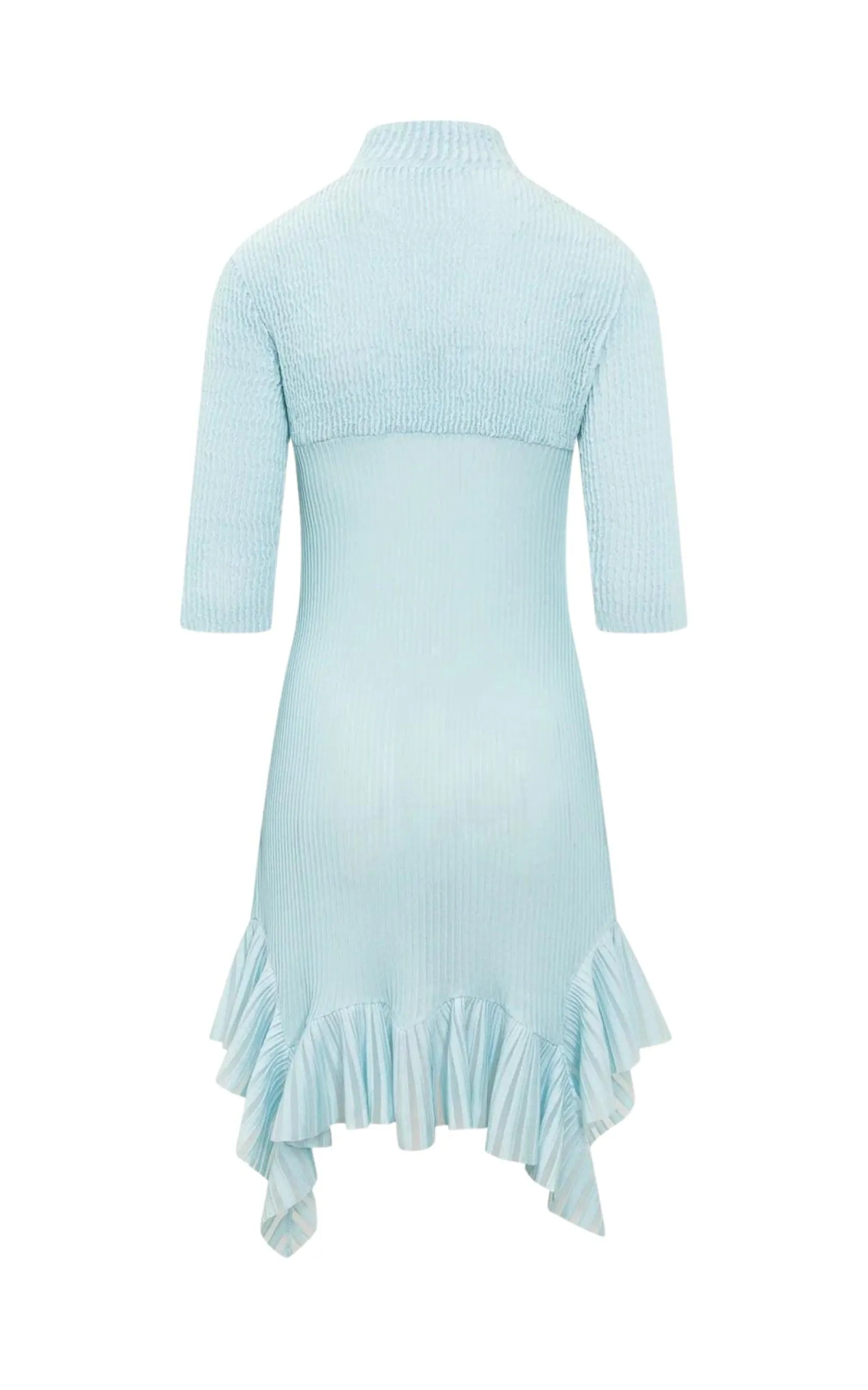 High-Neck Asymmetric Dress