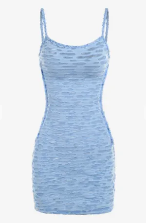 Hollow Out Semi-Sheer Bodycon Dress