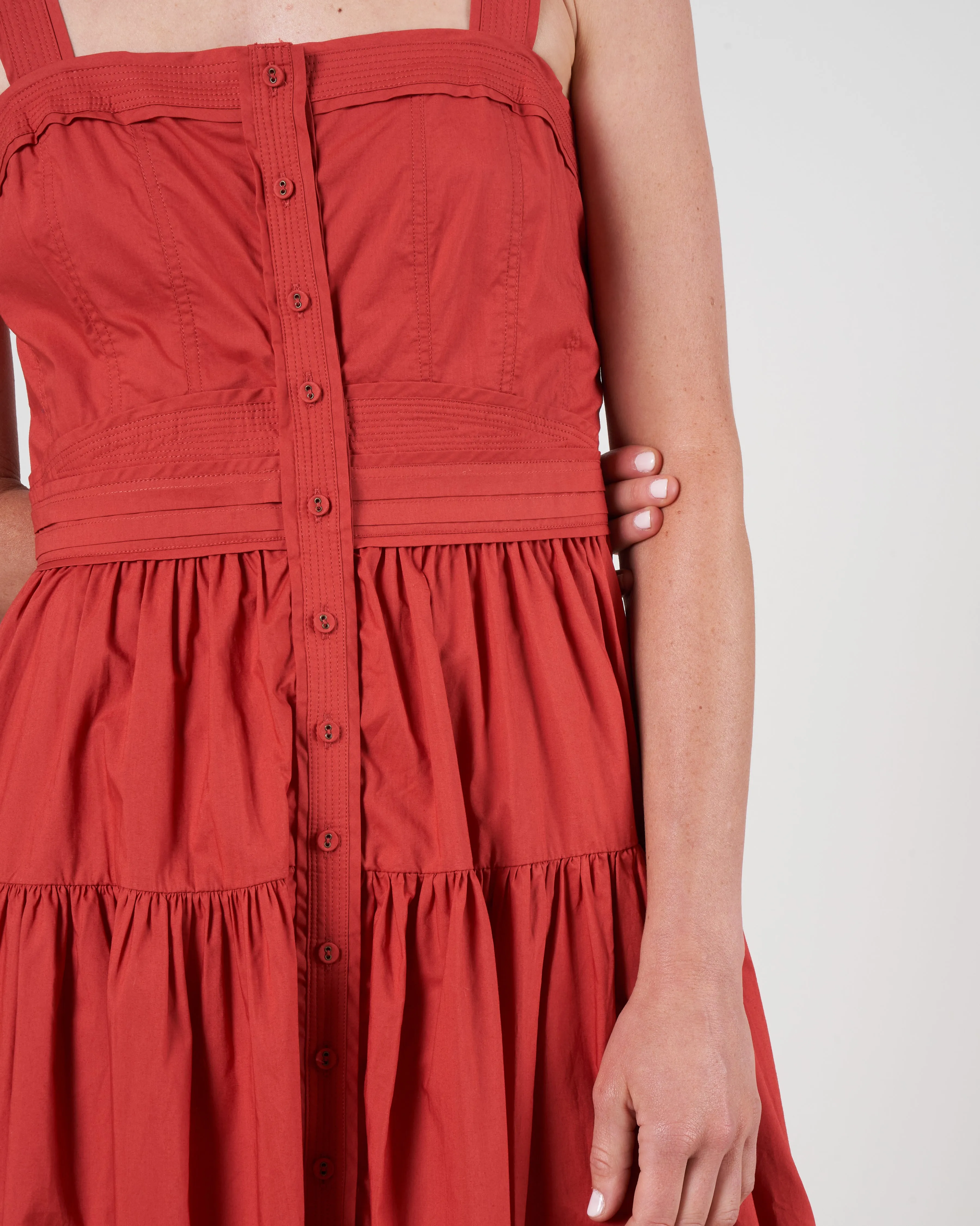 isabela dress - burnt henna
