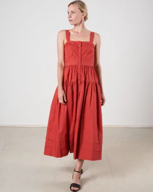 isabela dress - burnt henna