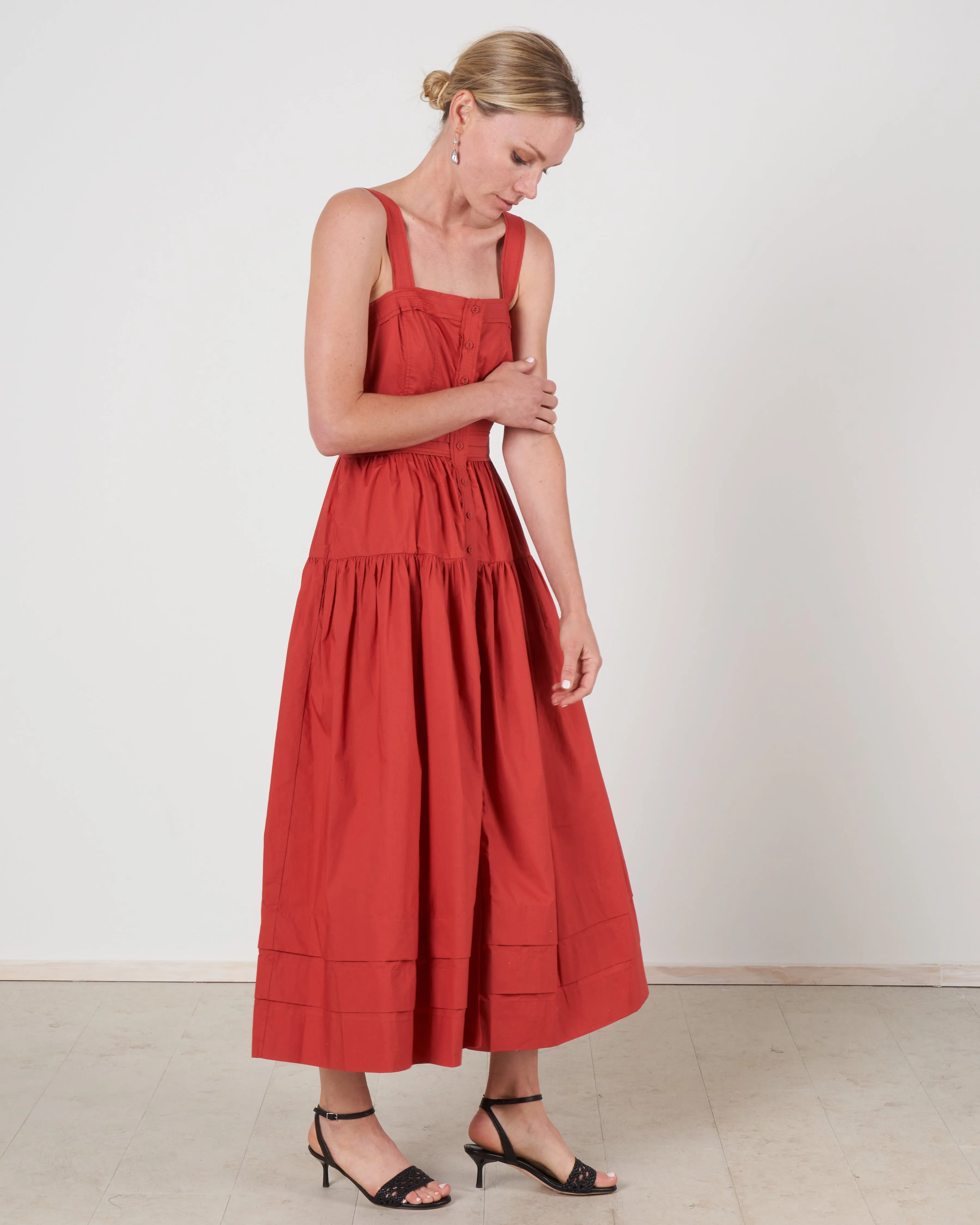 isabela dress - burnt henna