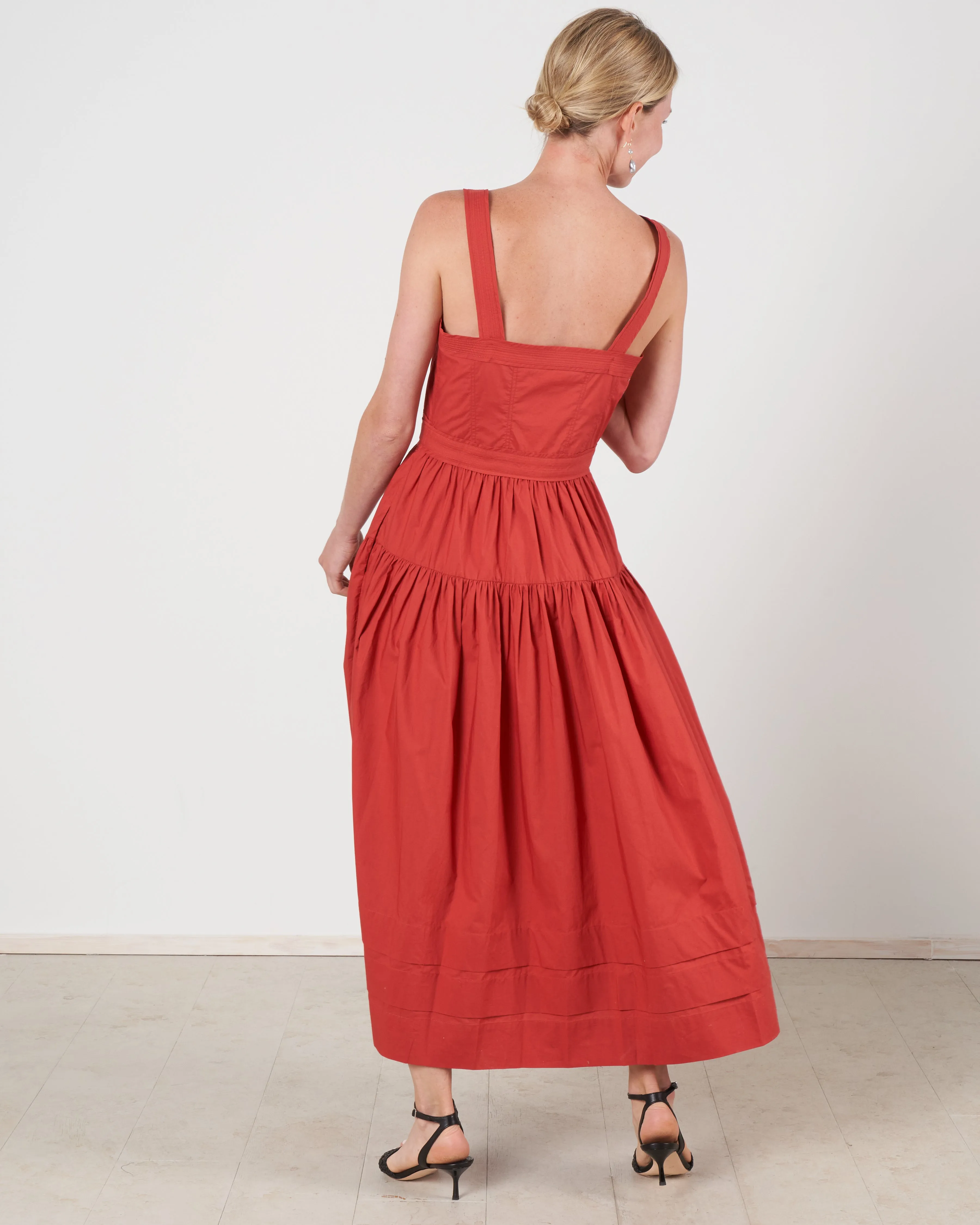 isabela dress - burnt henna