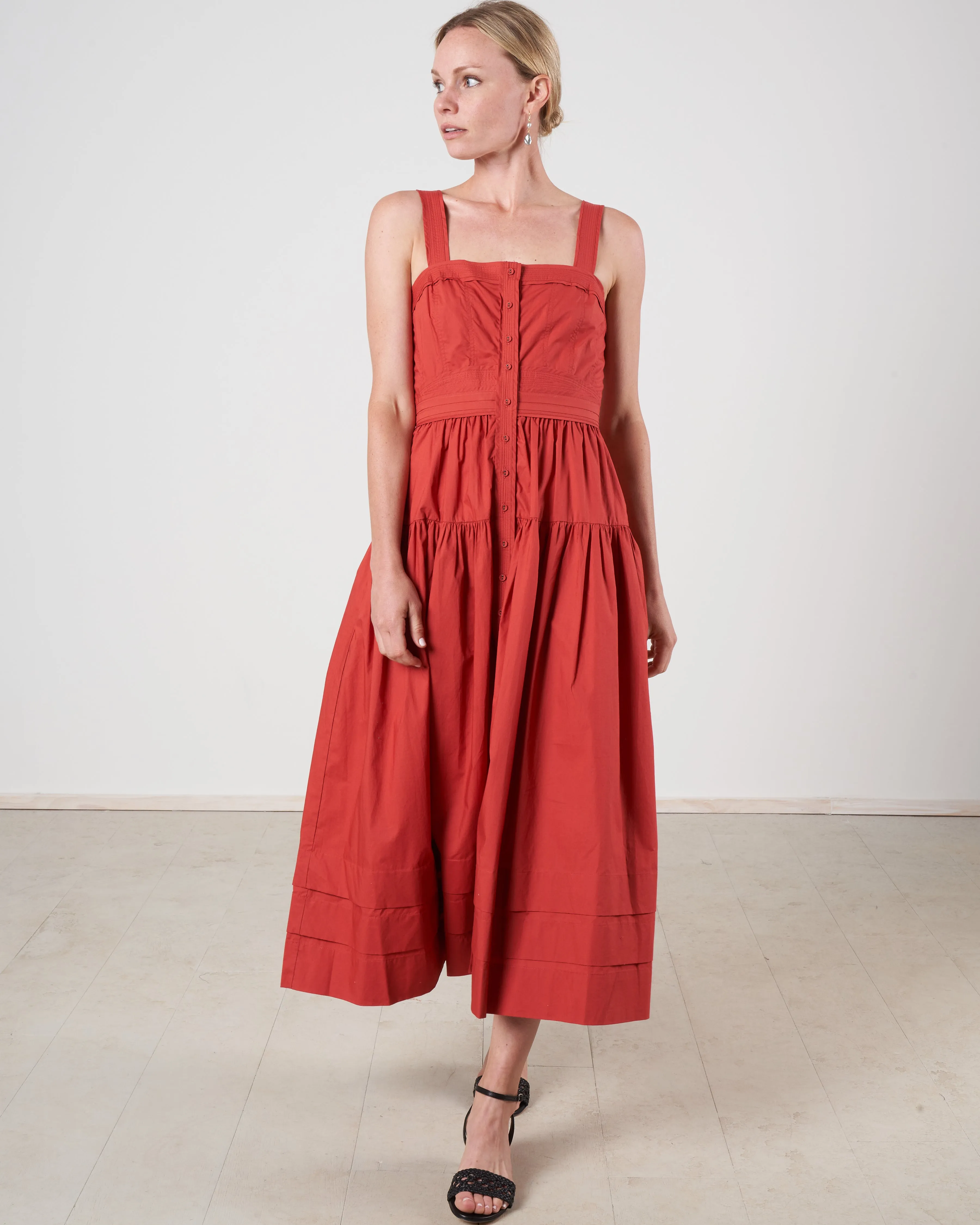 isabela dress - burnt henna