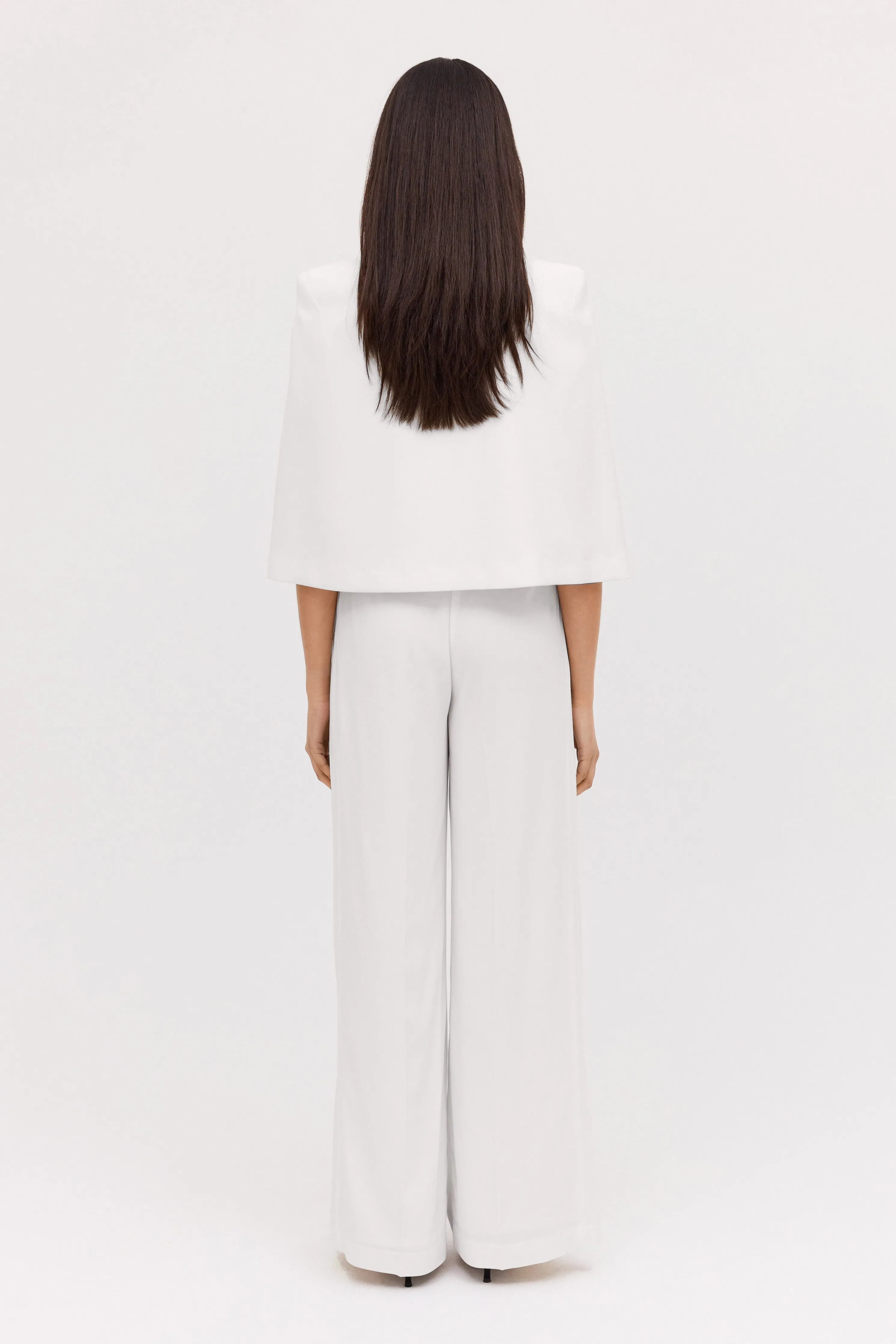 IVORY SATIN CREPE JACQUETTE