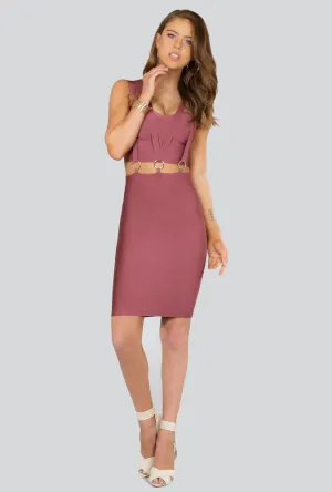 Jane Triple Banded Bandage Dress