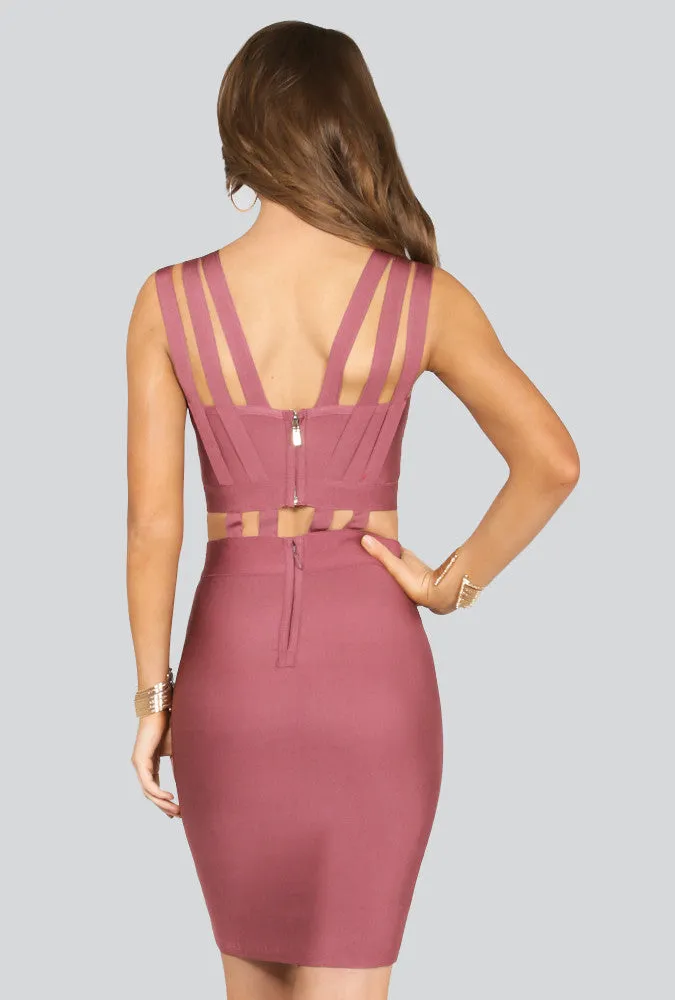 Jane Triple Banded Bandage Dress