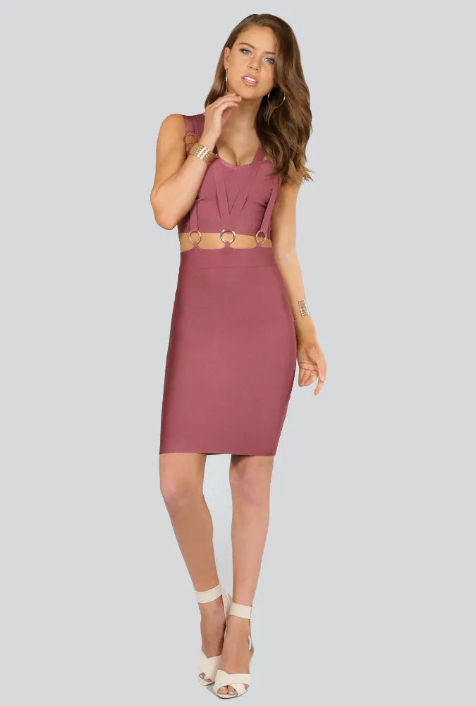 Jane Triple Banded Bandage Dress
