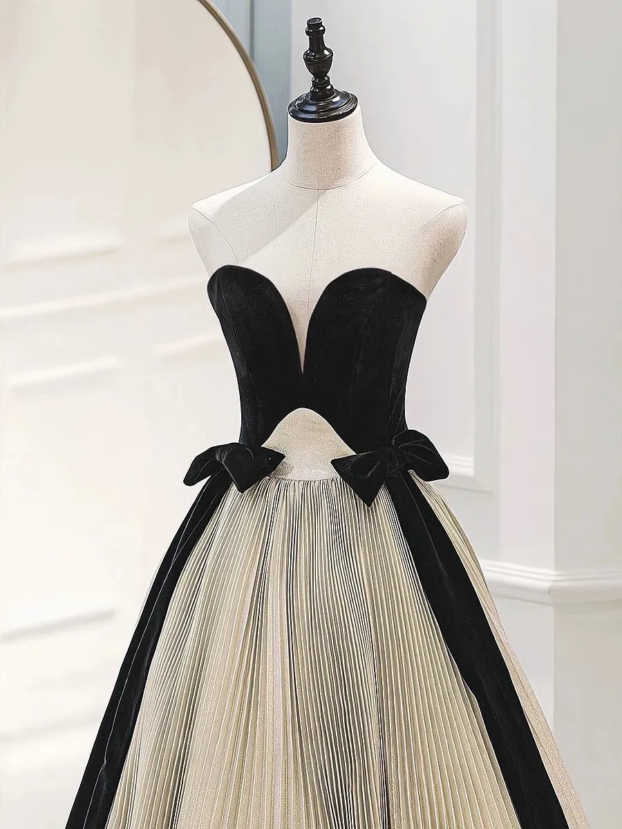 JazzHer Pretty Ball Gown Strapless Tulle Layers Long Champagne Ruffles Prom Dresses Sweet  Dresses With Gloves (PRE-ORDER)