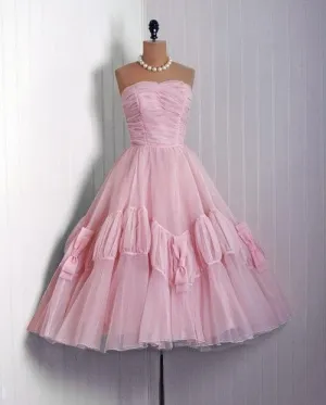 JazzHer Vintage Pink Tulle 's Birthday Outfit Homecoming Dresses (PRE-ORDER)