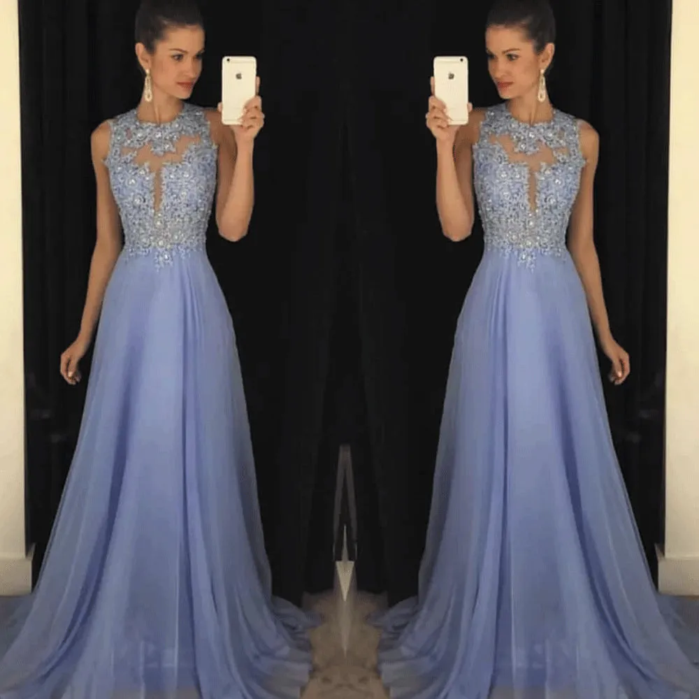 lavender prom dresses 2020 lace applique beaded cheap purple a line prom gown robe de soiree