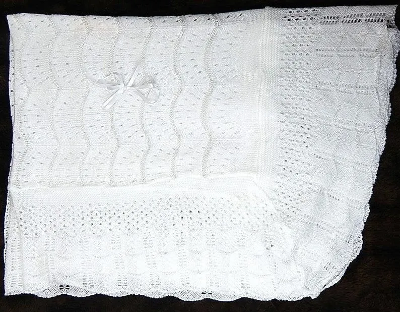Long Baby Girl Christening Gown Baptism Gown White Cotton  Blessing Dress Free  Personalization