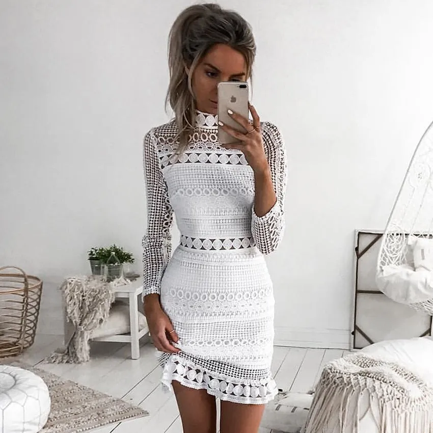 Long sleeve Cut out Dress