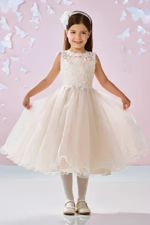 Macis Design Tulle Kids Dress - Ivory/Spun Gold - 117346