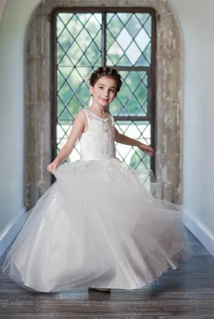 Macis Desing Girl Dress 73802 - White