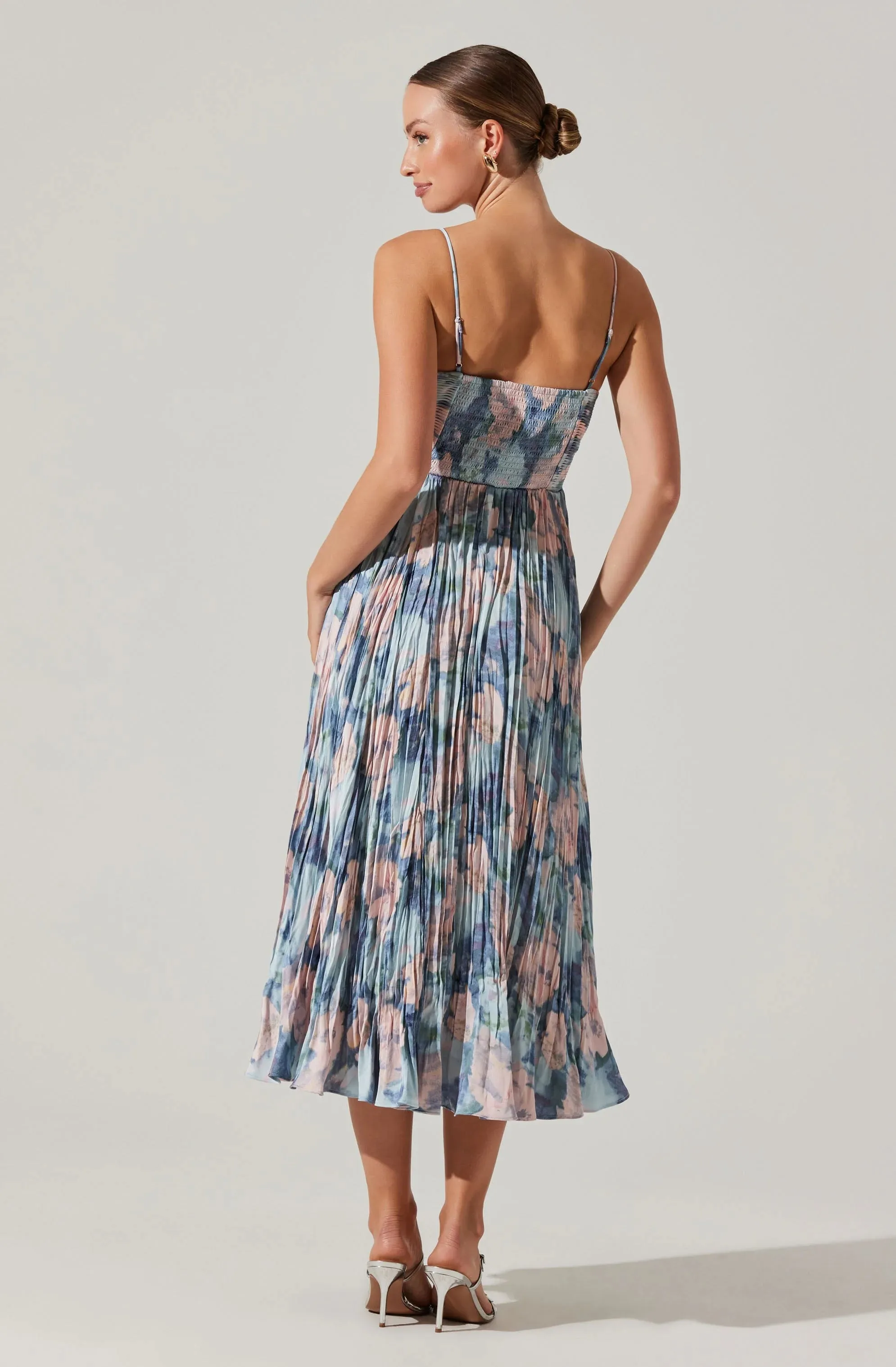 Maeve Pleated Midi Dress