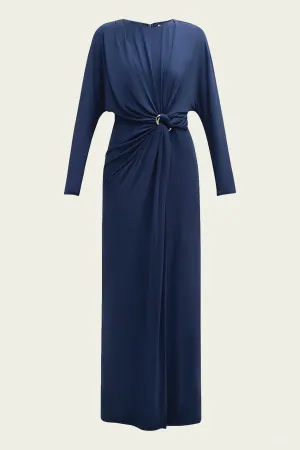 Maisie Long Sleeve Dress in Midnight
