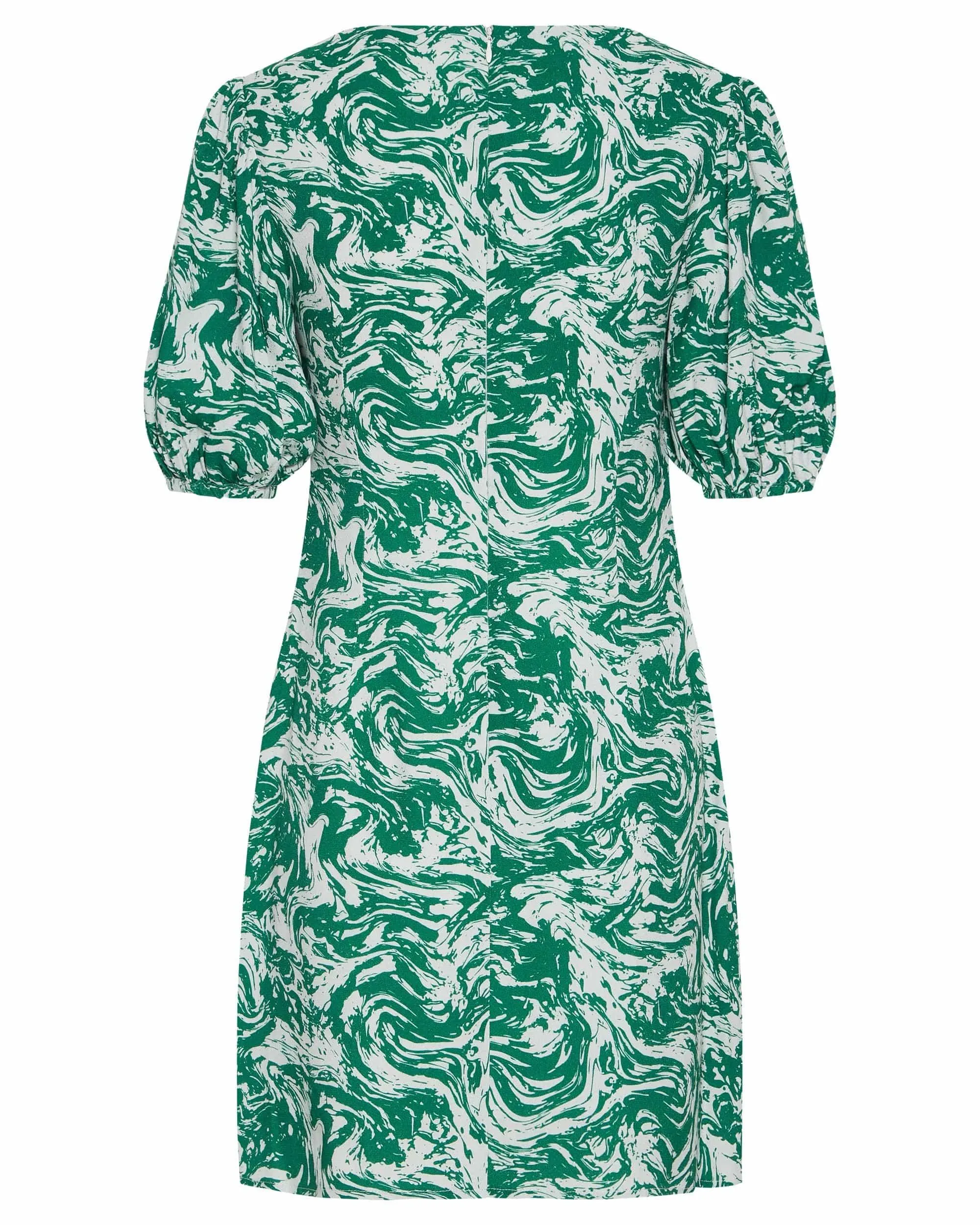 MARBLE BALLON SLEEVE MINI DRESS | MARBLE