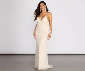 Marilyn Formal Stylish Beaded Dress