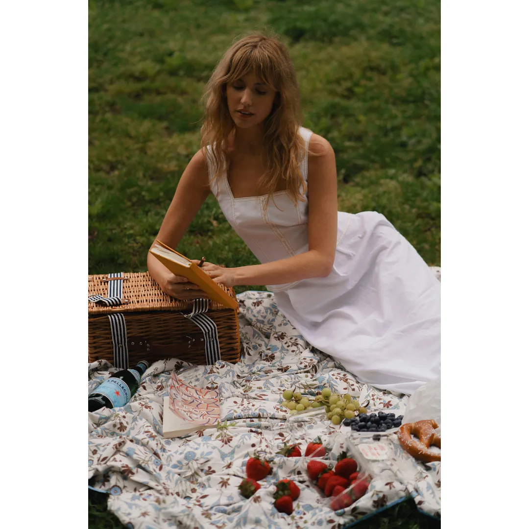 MASON'S DAUGHTER Megan Dress, White Poplin