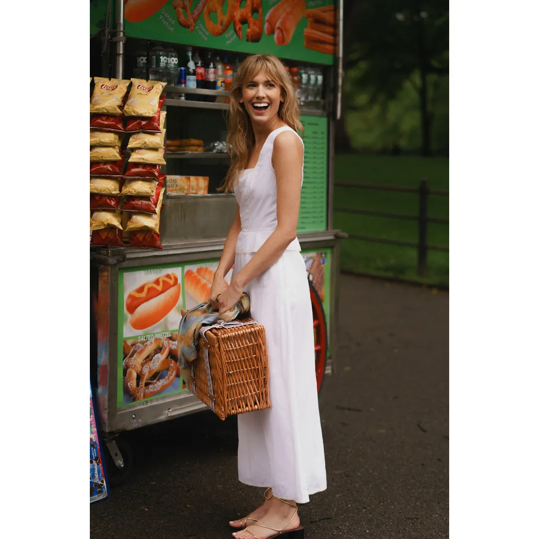 MASON'S DAUGHTER Megan Dress, White Poplin