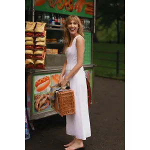 MASON'S DAUGHTER Megan Dress, White Poplin