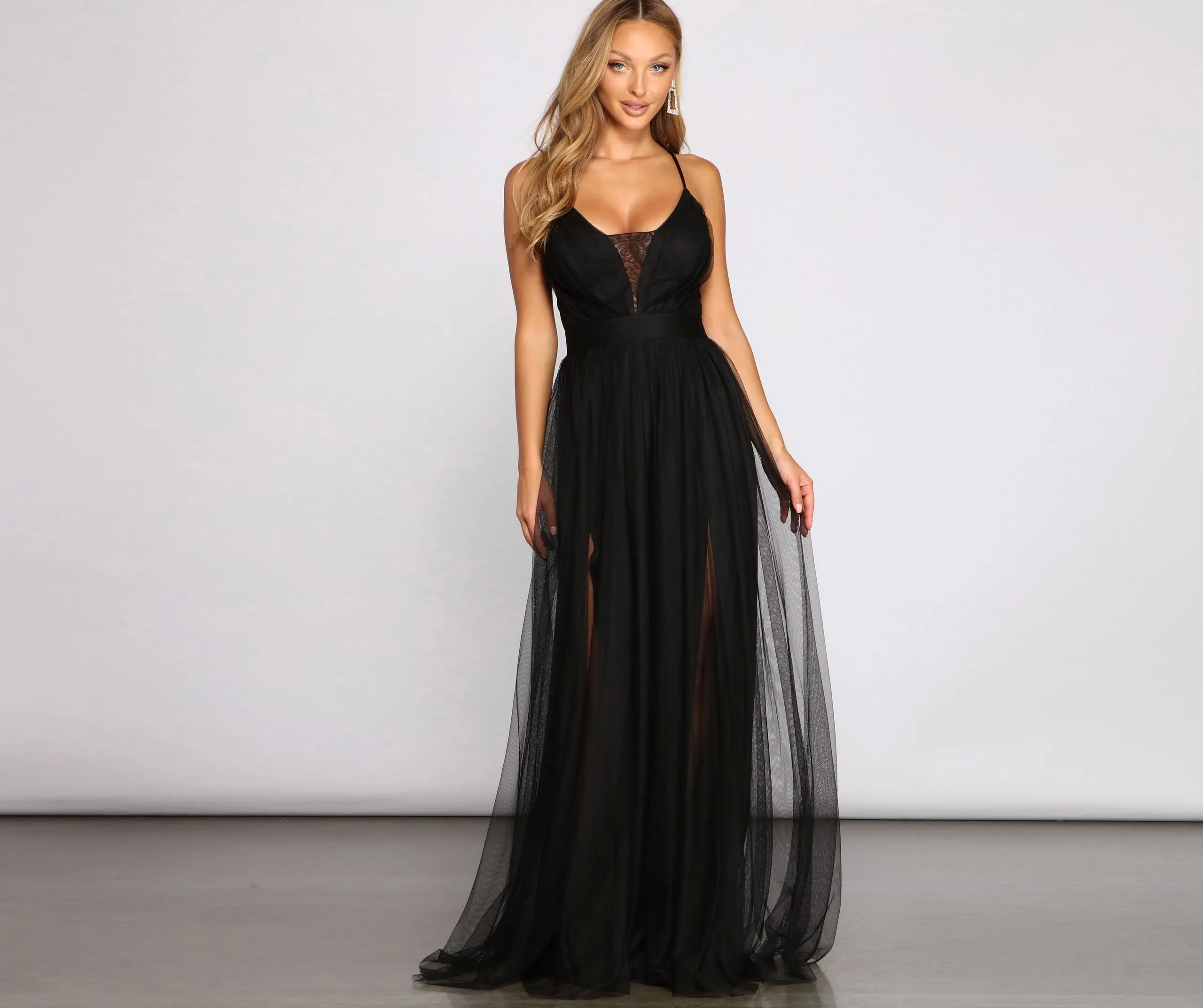 Maxine A-Line Stylish Tulle Dress