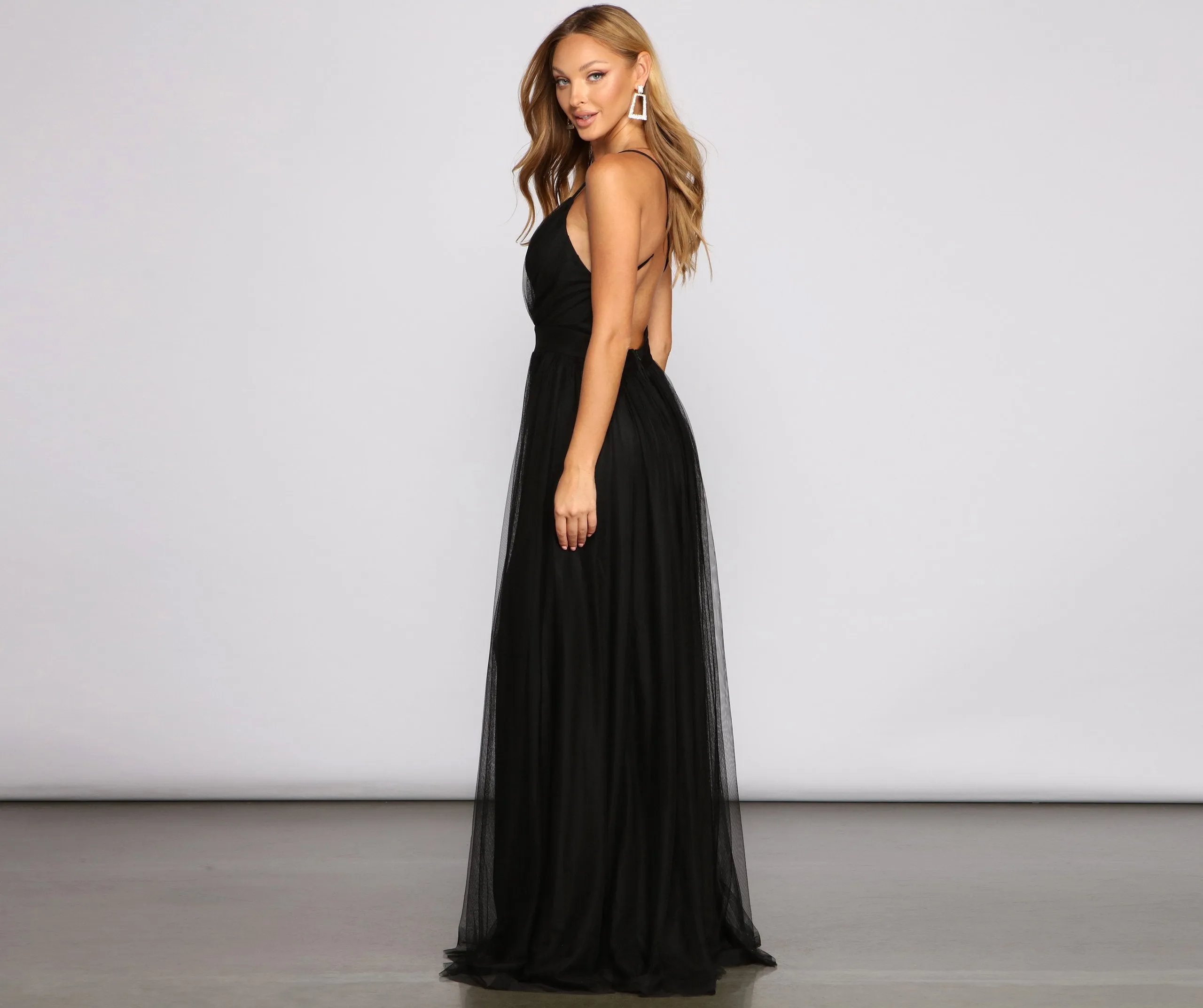 Maxine A-Line Stylish Tulle Dress