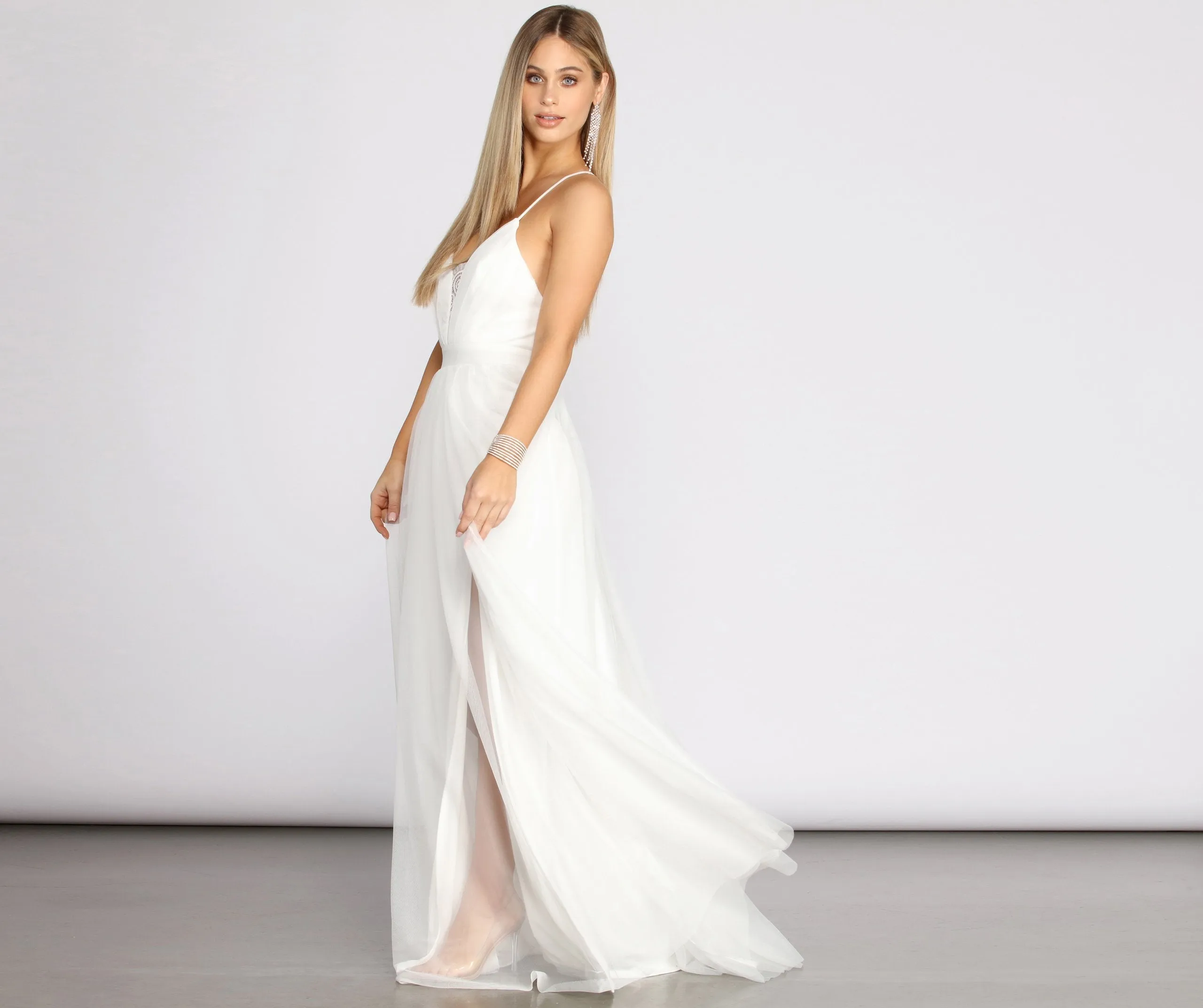 Maxine A-Line Stylish Tulle Dress