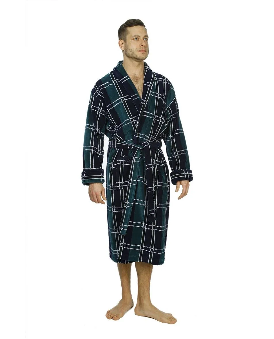 Mens Luxury Premium Egyptian Cotton 400 gsm Velour Gowns