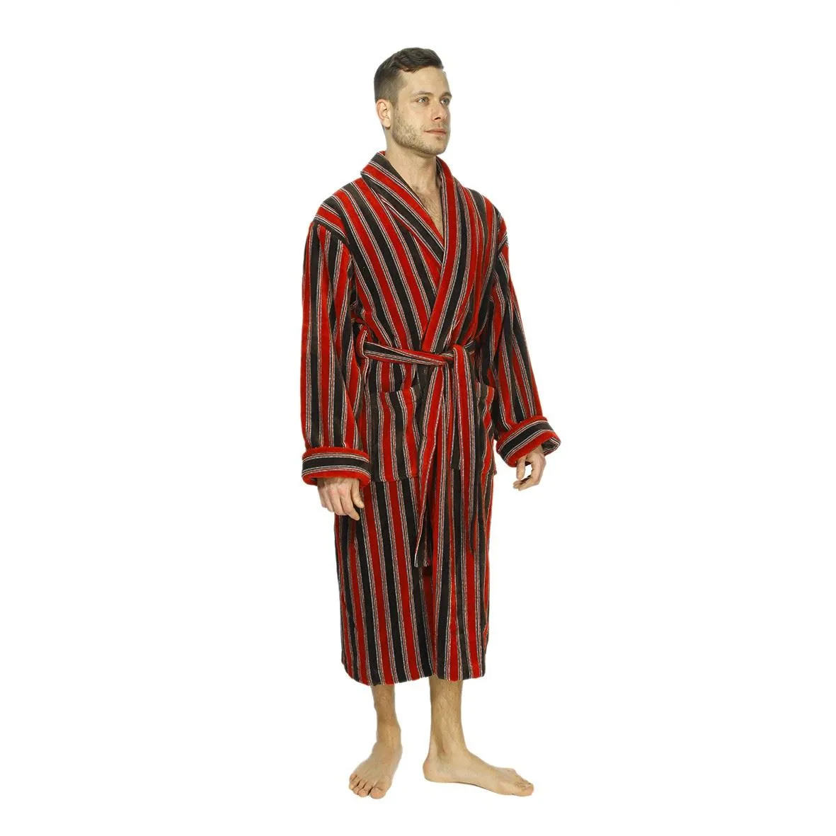 Mens Luxury Premium Egyptian Cotton 400 gsm Velour Gowns