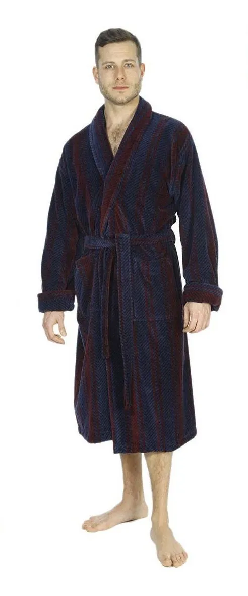 Mens Luxury Premium Egyptian Cotton 400 gsm Velour Gowns
