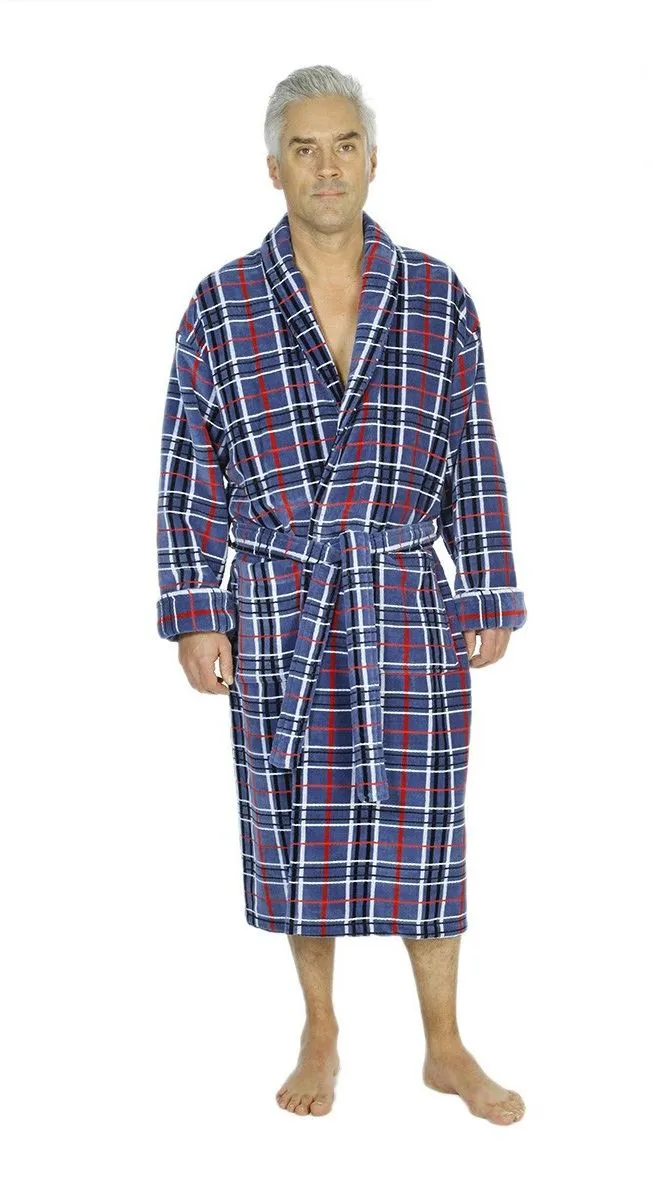 Mens Luxury Premium Egyptian Cotton 400 gsm Velour Gowns