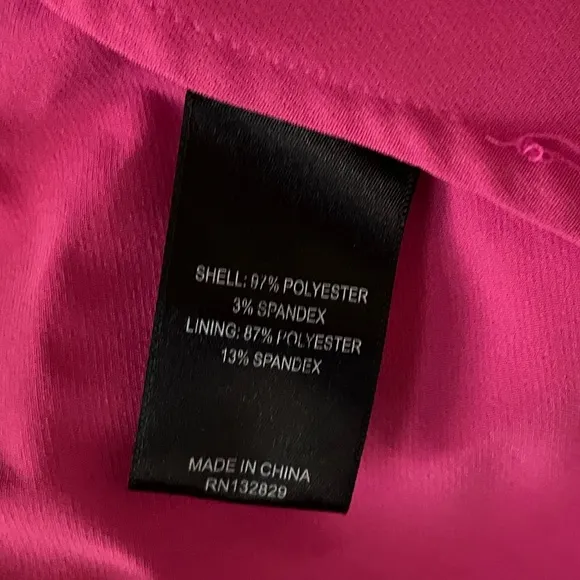 MICHAEL COSTELLO x REVOLVE | AVA MINI ONE SHOULDER DRESS FUCHSIA | SIZE MEDIUM