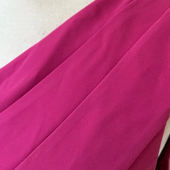 MICHAEL COSTELLO x REVOLVE | AVA MINI ONE SHOULDER DRESS FUCHSIA | SIZE MEDIUM