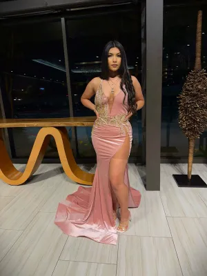 Mina Gown In Rose Gold