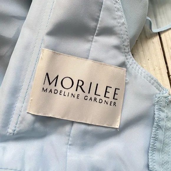 Mori Lee by Madeline Gardner Cinderella Blue Full Length Gown Dress