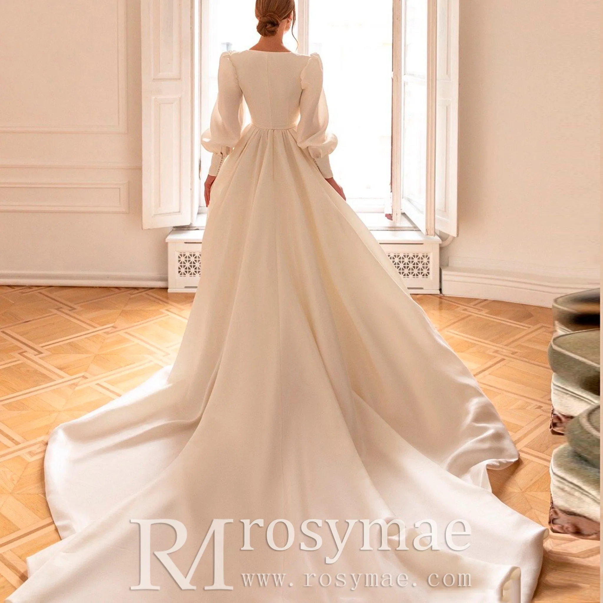 Most Stylish Lantern Sleeve Wedding Gowns Bridal Dresses