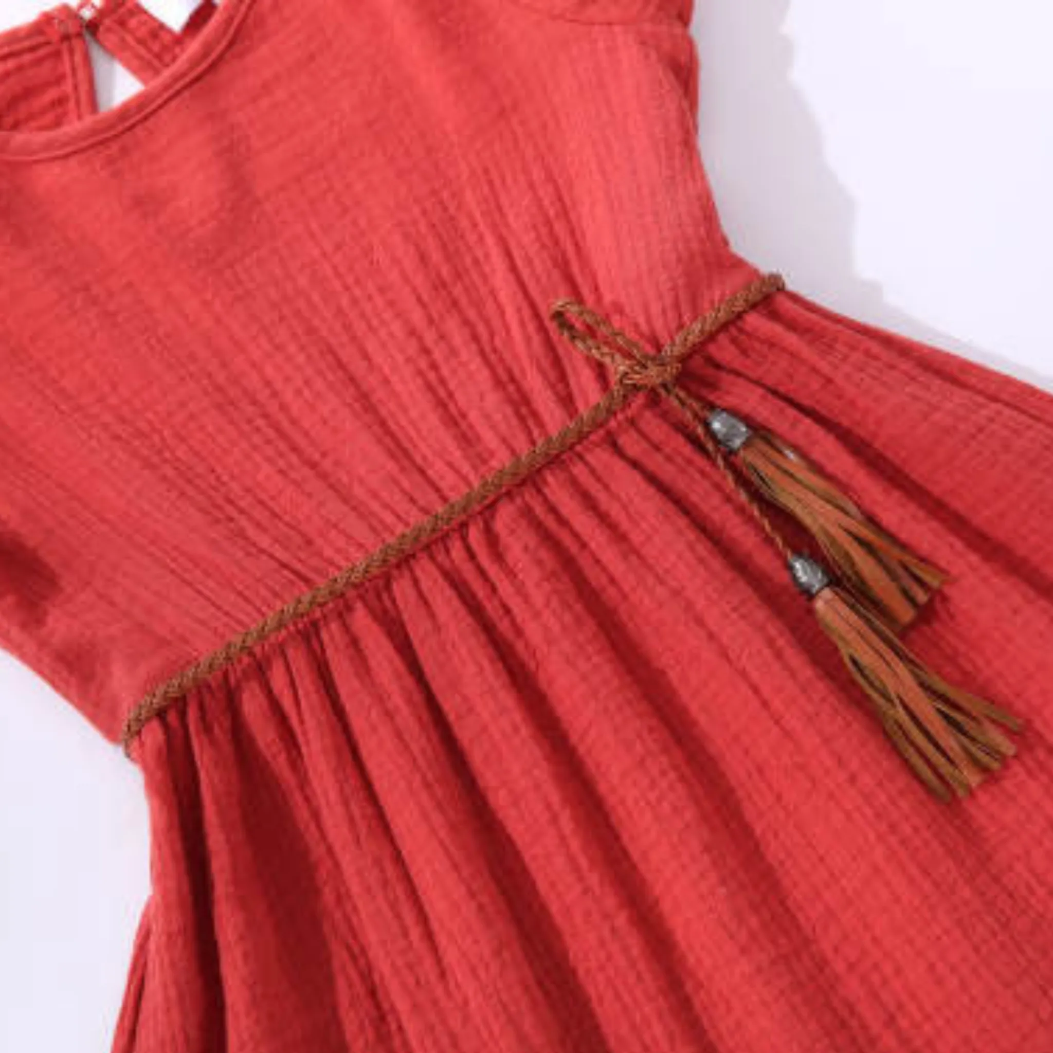 Mother Rust Colored Midi High Low Dress