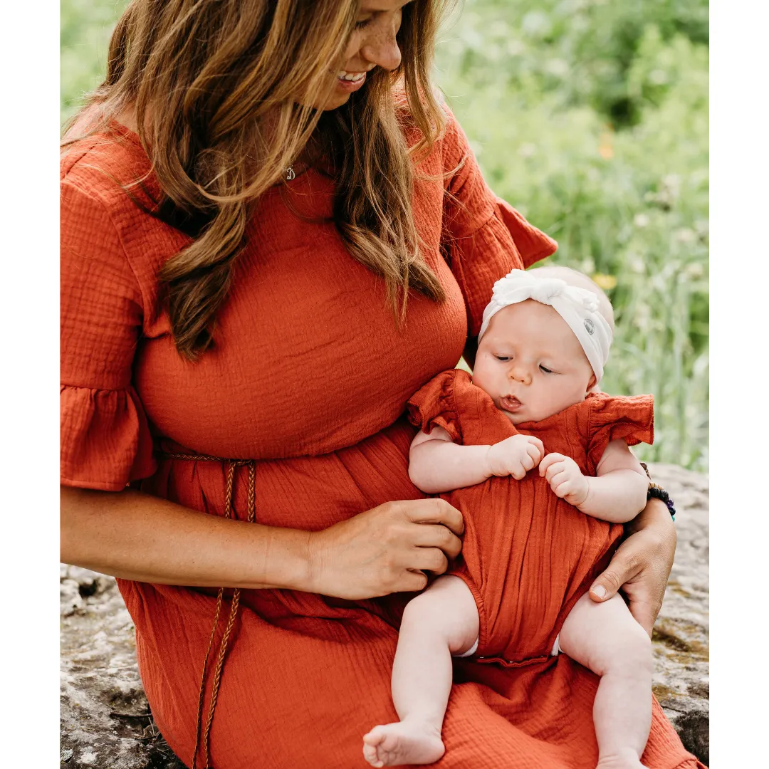 Mother Rust Colored Midi High Low Dress