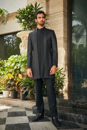 Mrig Indo-Western Jacket Set