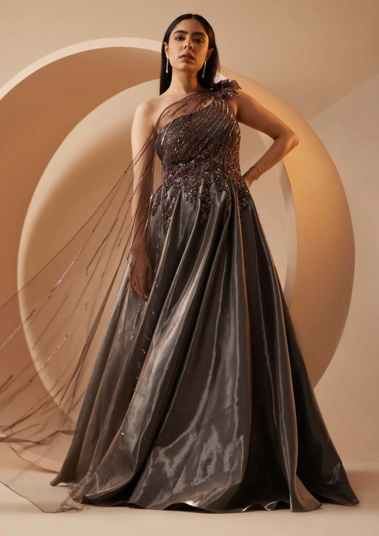 Myra brown gown