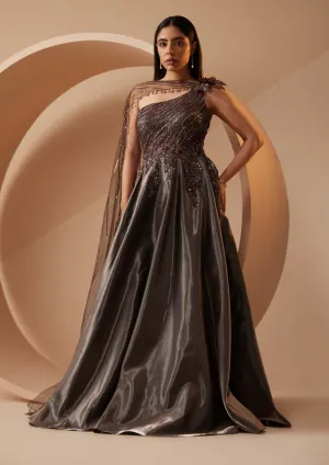 Myra brown gown