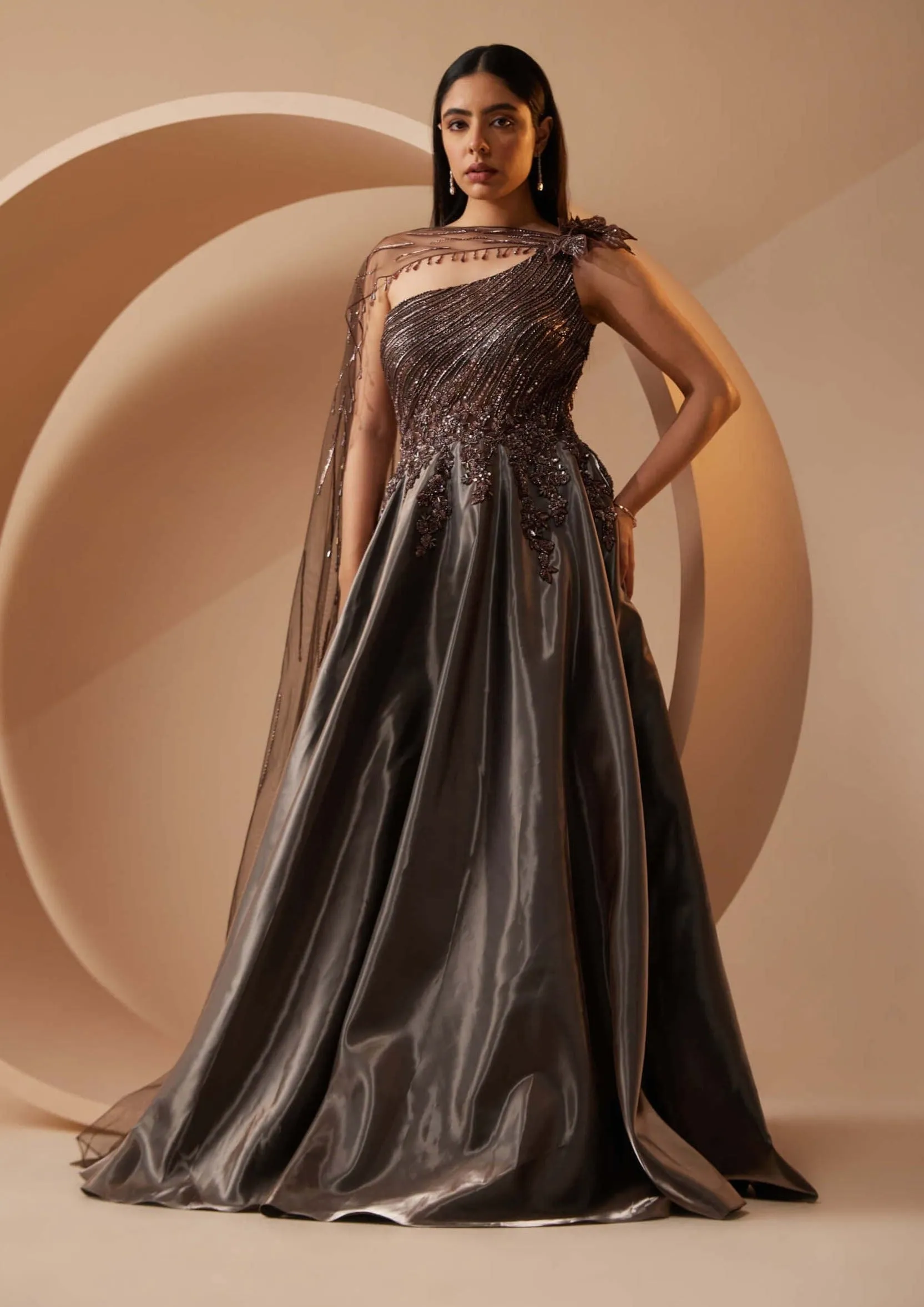 Myra brown gown